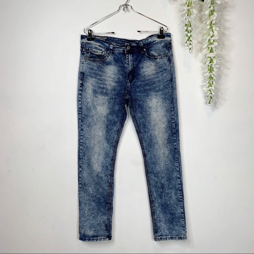 MENS AMONGST OTHERS Slim Stretch acid wash jeans 1969
